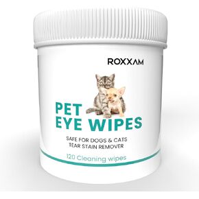 Pet Eye Wipes | Soft & Gentle Tear Stain Remover for Dogs Wipes | Convenient & Easy to Use | Dog Eye Wipes Tear Stain Remover Prevents Tear Stain | Safe & Natural Dog Eye Wipes for Crust