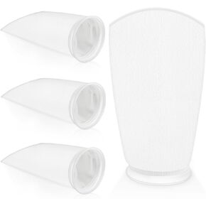 4 عبوات من جوارب مرشح حلقي مقاس 7 بوصات، أكياس فلتر حوض السمك للمياه المالحة، ملحقات مرشح حوض السمك الصغير لخزان الأسماك للمياه المالحة 200 ميكرومتر لمرشح خزان أسماك المياه العذبة في المياه المالحة in Kuwait