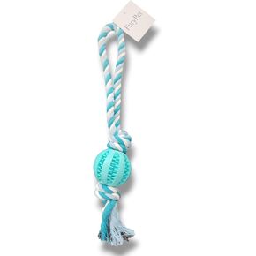 Dog Toys, Treat Dispensers, Rope Ball Dog Toy, Dog Yard Toys, Ball on Rope Dog Toy, Best Outdoor Toys for Dogs, Puppy Teething Chew Toy, Puppy Teething Toy Small and Medium Breeds(Pink)