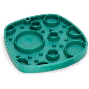 West Paw Seaflex Bubbles Feast Mat – All-in-One, Slow Feeder, Lick Mat – Encourages Foraging & Food Exploration - Engages Picky Eaters & Slow Feeding - Versatile – Easy to Clean, Non-Toxic - Kelp