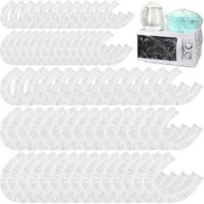 100 Pcs Disposable Clear Kitchen Appliance Covers Furniture Dust Cover Dustproof with Elastic for Small Appliance, Toaster Oven, Pressure Cooker, Blender, Air Fryer, 5 Different Sizes