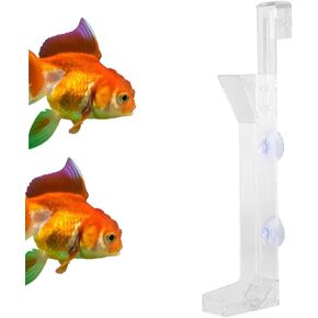 Shrimp Feeding Tube, Acrylic Aquarium Fish Feeding Tube Shrimp Feeder Transparent Shrimp Feeding Dish with Suction Cups for Fish Tank Aquarium