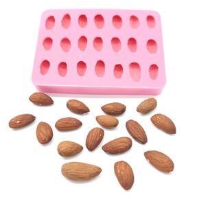 Pecan silicone mold, Multi cavity pecan silicone molds wax melts molds, Realistic pecans silicone mold NS015
