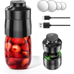 Electric Mason Jar Vacuum Sealer Kit, Jar Vacuum Sealer for Canning Jars - 3 in 1 Vacuum Sealer Compatible with Wide & Regular Mason Jars/Vacuum Bags/Seal Containers for Food Storage (Black)