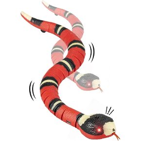 Cat Toys, Smart Sensing Snake Toy for Cats and Dogs, Realistic S-Shaped Movement and Obstacle Avoidance Function
