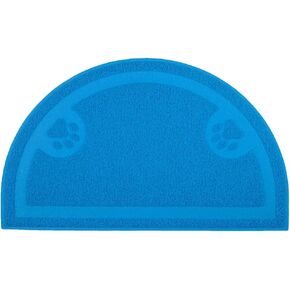 Paw Print Cat Litter Mat, Kitten Litter Mat, Door Mat, Semicircle, 23.5x14.25 Inchs (Pink)
