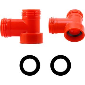2 Carbonation Cap Tee Piece Attach Gas/Beer Carbonation Cap Tee Connector for Bottle/Carbonation Cap Connect Ball Lock Disconnect Gas/Beer Brewing PET Bottles 3-Way Carbonation Cap Adapter