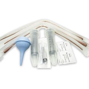 مستلزمات الحيوانات الأليفة الفاخرة - مجموعة تغذية أنبوبية حمراء كاملة للقطط (محاقن + حقنة لمبة) - 3 عبوات (8 فرن) in Kuwait