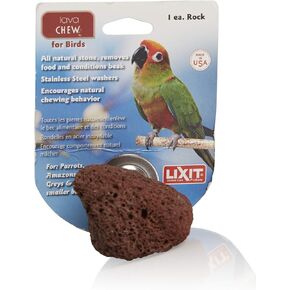 Lixit Lava Chew Bird Rock Chew, 2" L X 2" W, 2 in
