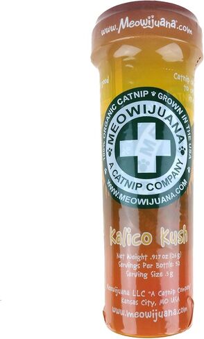 Meowijuana® Kalico Kush - مزيج جذر الناردين والنعناع البري - زجاجة كبيرة in Kuwait