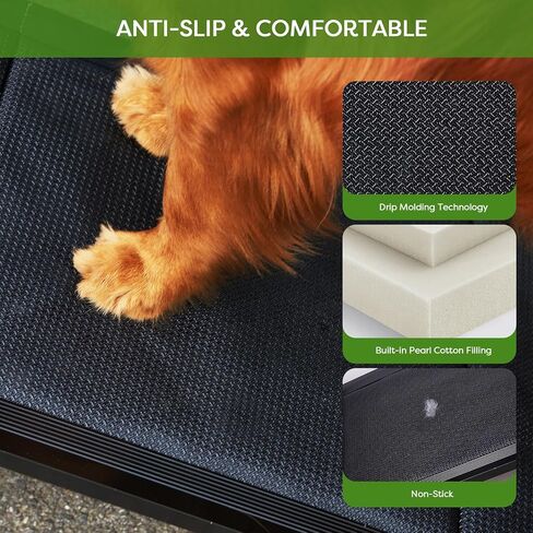 NZONPET Dog Ramp for Car, 63" Long & 17" Wide Foldable Portable Car Ramp for Dogs,Extra Wide Dog Ramp Steps with Non-Slip Surface for Medium & Large Dog Up to 250LBS Get Into a Car, SUV & Truck in Kuwait