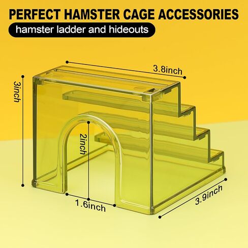 Hamster Hideout Ladder Bridge,Hamster Climbing Toy Ladder Bridge,Climbing Ladder with Hamster House,Hideout Chamber for Dwarf Hamsters mice and Small Animals Habitat décor (Blue+Pink) in Saudi Arabia
