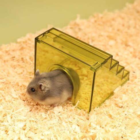 Hamster Hideout Ladder Bridge,Hamster Climbing Toy Ladder Bridge,Climbing Ladder with Hamster House,Hideout Chamber for Dwarf Hamsters mice and Small Animals Habitat décor (Blue+Pink) in Saudi Arabia