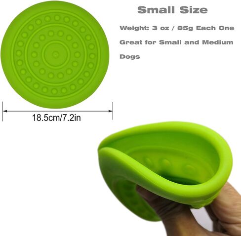 6 Pack Soft Rubber Dog Flying Discs for Small Medium Large Dogs (Small, Pink&Green&Blue6) in Saudi Arabia
