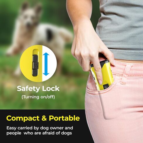 Dog Bark Deterrent Devices, Professional Anti Barking Training & Behavior Aid Ultrasonic Tool - w/ 3X Sonic Emitters 50ft Range, Ultra-Bright LED Flashlight | Alternative to Painful Dog Shock Collar in Saudi Arabia