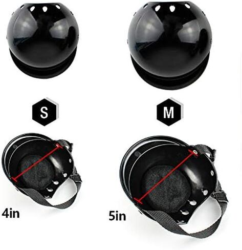 La La Pet® Pet Helmet with Dog Goggles Pet Doggie Cap Hat Dog Sunglasses Pet Eye Wear Cat UV Protection Sun Glasses for Puppy Dog Travel Skiing, Helmet M + Blue Goggles in Saudi Arabia