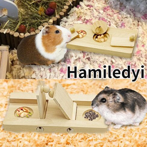 Hamiledyi غينيا خنزير العلف اللعب التفاعلية ألعاب الأرانب الخشبية شم ن وجبة خفيفة أرنب يعامل الأرنب اللعب التفاعلية إخفاء يعامل لغز لعبة snuffle، للأرنب شينشيلا الأرنب الفئران والجربوع in Saudi Arabia