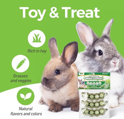 Nibble Peapods Small Animal Chew Toy 3 PCs Hamster Chinchilla Gerbil Guinea Pig Toy for Teeth Grinding Boredom Breaker in Saudi Arabia