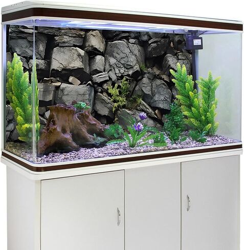 AWERT 30x18 inches Stone Aquarium Background Grey Rock Fish Tank Background Rocky Terrarium Background in Saudi Arabia