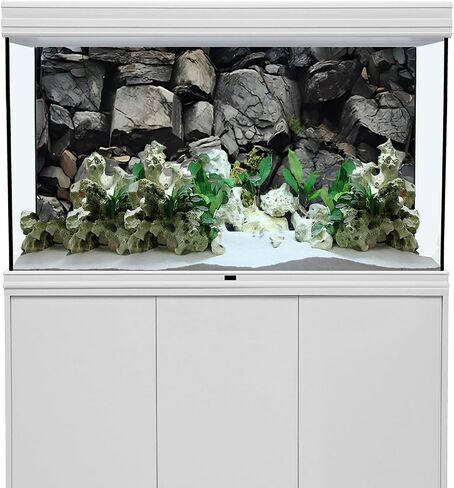AWERT 30x18 inches Stone Aquarium Background Grey Rock Fish Tank Background Rocky Terrarium Background in Saudi Arabia