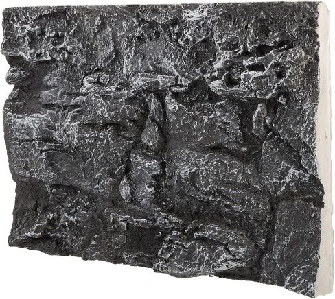 Kisangel Terrarium Background 3D Reptile Tank Background Snake Habitat Rock Wall Backdrop Decor,Dark Grey in Kuwait