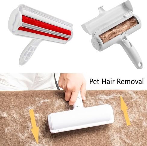 Cat Litter Box - Enclosed Kitty Litter Box with Lid, Large, Sifting, Hidden, and High-Sided Litterbox for Cats & Kittens and Pet Hair Remover in Saudi Arabia