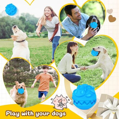 كرات الكلب غير القابلة للتدمير علاج الاستغناء عن ألعاب الكلب للمضغ العدوانية السلالة المتوسطة الكبيرة، كرات لعب مضغ الكلب للمضغ العدوانية، كرة علاج تفاعلية للكلاب لتوزيع الطعام ألعاب الكلب in Kuwait