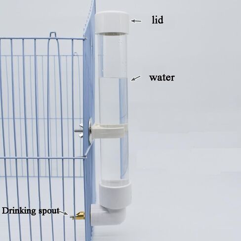 Bird Water Drinker Automatic Parrot Conure Cockatiel Water Dispenser Bird Cage Drinking Device for Medium Small Birds in Saudi Arabia