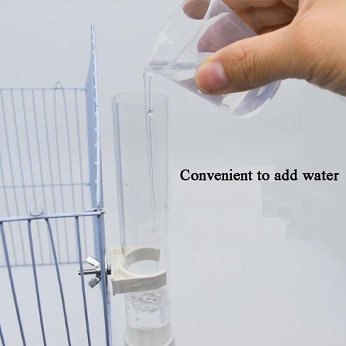 Bird Water Drinker Automatic Parrot Conure Cockatiel Water Dispenser Bird Cage Drinking Device for Medium Small Birds in Saudi Arabia