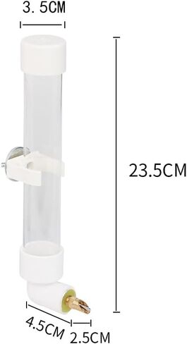 Bird Water Drinker Automatic Parrot Conure Cockatiel Water Dispenser Bird Cage Drinking Device for Medium Small Birds in Saudi Arabia