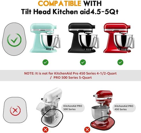 Mixer Slider Mat for Tilt Head Kitchen Aid 4.5-5 Qt Stand Mixer, Counter Sliding Mat Kitchen Appliance Sliding Tray for Kitchenaid Artisan 4.5-5 Qt Countertop Storage Accessories Moving Board in Saudi Arabia