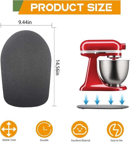 Mixer Slider Mat for Tilt Head Kitchen Aid 4.5-5 Qt Stand Mixer, Counter Sliding Mat Kitchen Appliance Sliding Tray for Kitchenaid Artisan 4.5-5 Qt Countertop Storage Accessories Moving Board in Saudi Arabia