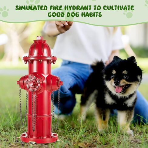 2 حزمة صنبور النار للكلاب للتبول على 13 بوصة × 5 بوصة الكلب صنبور النار الراتنج جرو تبول التدريب آخر أداة صنبور النار الصغيرة للحديقة في الهواء الطلق للكلاب هو مجرد الحجم المناسب للكلاب الصغيرة والمتوسطة الحجم in Kuwait