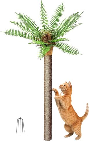 4ft Outdoor Weatherproof Artificial Palm Tree with Natural Sisal Scratching Posts for Cats in Saudi Arabia