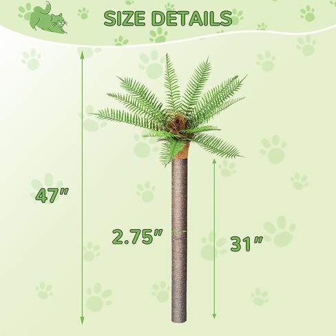 4ft Outdoor Weatherproof Artificial Palm Tree with Natural Sisal Scratching Posts for Cats in Saudi Arabia