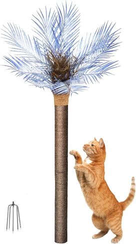 4ft Outdoor Weatherproof Artificial Palm Tree with Natural Sisal Scratching Posts for Cats in Saudi Arabia