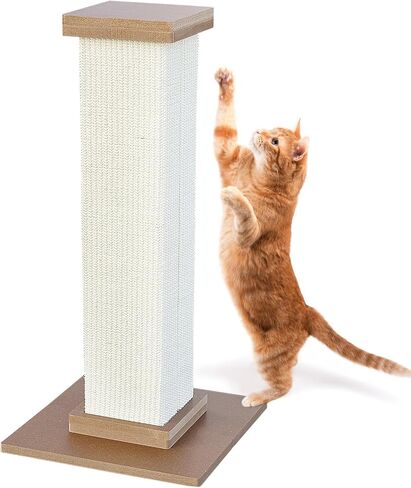 27IN Cat Scratching Post, Nature Sisal Cat Scratch Post for Indoor Cats in Kuwait