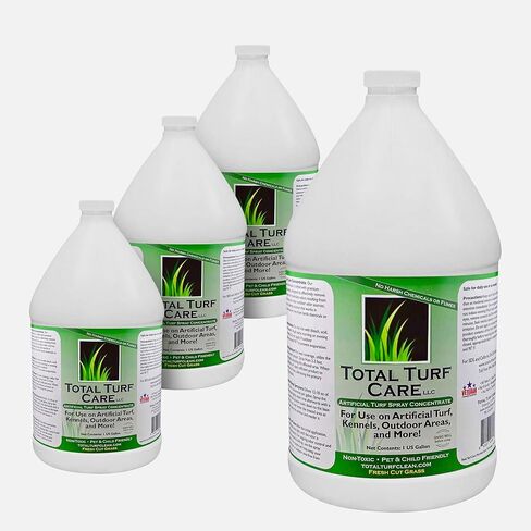 Total Turf Care Outdoor Odor Eliminator - 1 Gallon Concentrate - Professional Grade Pet Odor Remover for Artificial Grass, Rock, Concrete - Eco-Friendly, Safe for Pets - Lemon Scent in Saudi Arabia