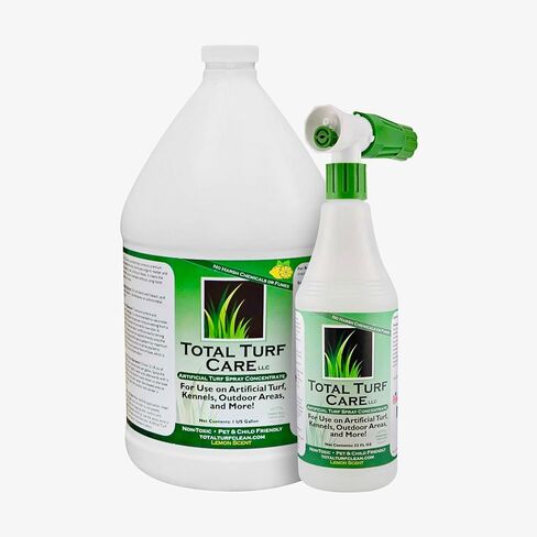 Total Turf Care Outdoor Odor Eliminator - 1 Gallon Concentrate - Professional Grade Pet Odor Remover for Artificial Grass, Rock, Concrete - Eco-Friendly, Safe for Pets - Lemon Scent in Saudi Arabia