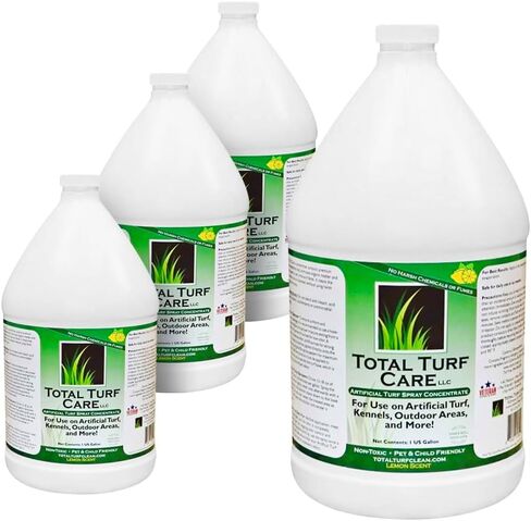 Total Turf Care Outdoor Odor Eliminator - 1 Gallon Concentrate - Professional Grade Pet Odor Remover for Artificial Grass, Rock, Concrete - Eco-Friendly, Safe for Pets - Lemon Scent in Saudi Arabia