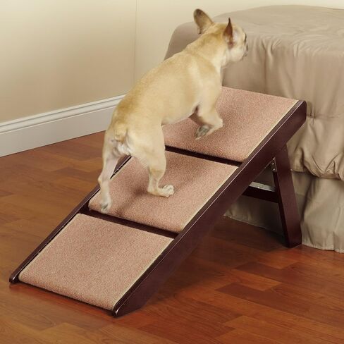 Pine Frame Dog RampSteps, 3 Step,Brown in Saudi Arabia