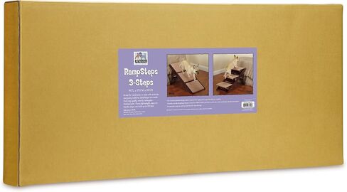 Pine Frame Dog RampSteps, 3 Step,Brown in Saudi Arabia