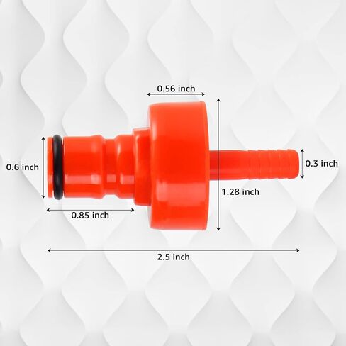 3 Pack Carbonation Cap Forced Carbonation with PET Bottle 5/16 Barb CO2 Coupling to Carbonate Soda Beer Water PET Bottle Filling Carbonation Cap with No Fall Off Flat Gasket & Thick O-ring in Kuwait