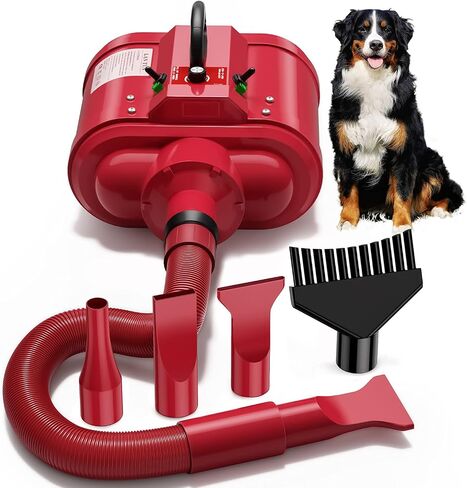 Dog Dryer for Large Dogs, Dual Motor 5.0 HP Variable Speed Dog Hair Dryer, Professional Force Dog Dryer Dog Grooming Dryer Blower with Heater in Saudi Arabia
