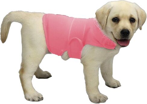Thunder Jacket for Dogs Anxiety Relief, Dog Anxiety Vest Calming Care for Separation, Thunderstorm, Travel, Fireworks, Vet Visits (Pink S) in Saudi Arabia