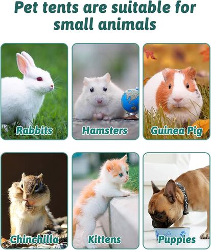 BNOSDM Rabbit Playpen with Zippered Top Portable Small Pet Cage Tent Bunny Foldable Pop Up playpen Indoor Outdoor Travel Use Exercise Yard Fence for Rabbits Ferrets Cats Guinea Pigs in Saudi Arabia
