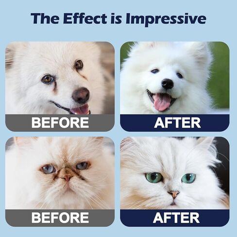 Dog Eye Wipes,Dog Tear Stain Remover for Dogs & Cats, 120pcs Remove Eye Discharge, Coconut Oil Cat Eye Wipes, Tear Stain Wipes for Dogs Prevents Eye Infections, Natural Ingredients in Saudi Arabia