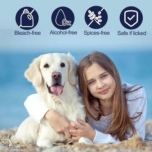 Dog Eye Wipes,Dog Tear Stain Remover for Dogs & Cats, 120pcs Remove Eye Discharge, Coconut Oil Cat Eye Wipes, Tear Stain Wipes for Dogs Prevents Eye Infections, Natural Ingredients in Saudi Arabia