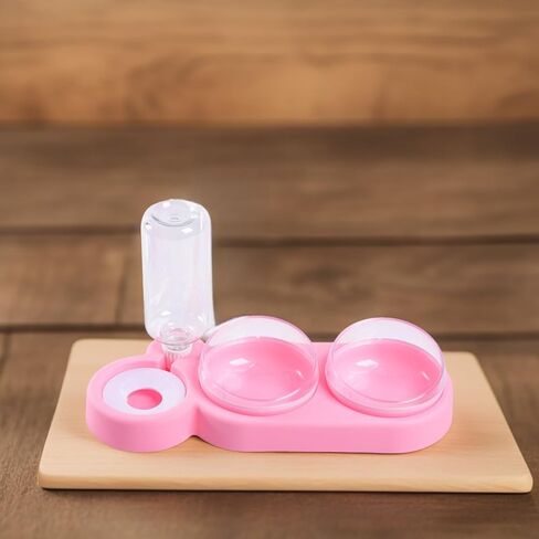 مجموعة تغذية القطط وموزع المياه الأوتوماتيكية 3 في 1 من RUJOI Petlibro - مريحة ونظيفة، الحل الأمثل لاحتياجات طعام وترطيب صديقك القطط! in Kuwait