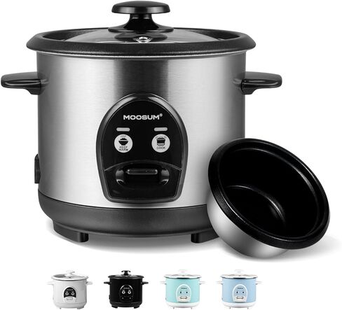 جهاز طبخ الأرز الكهربائي بلمسة واحدة لأرز السوشي الياباني الآسيوي، 3 أكواب غير مطبوخة/6 أكواب مطبوخة، طباخ سريع ومريح مع وعاء داخلي مطلي بالسيراميك غير لاصق، سخان تلقائي، أخضر in Kuwait